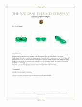 5.66&nbsp;Ct.Tw.Total Carat Weight Emerald Pair from Colombia Appraisal