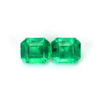 5.66 Ct.Tw.Total Carat Weight Emerald Pair from Colombia Video