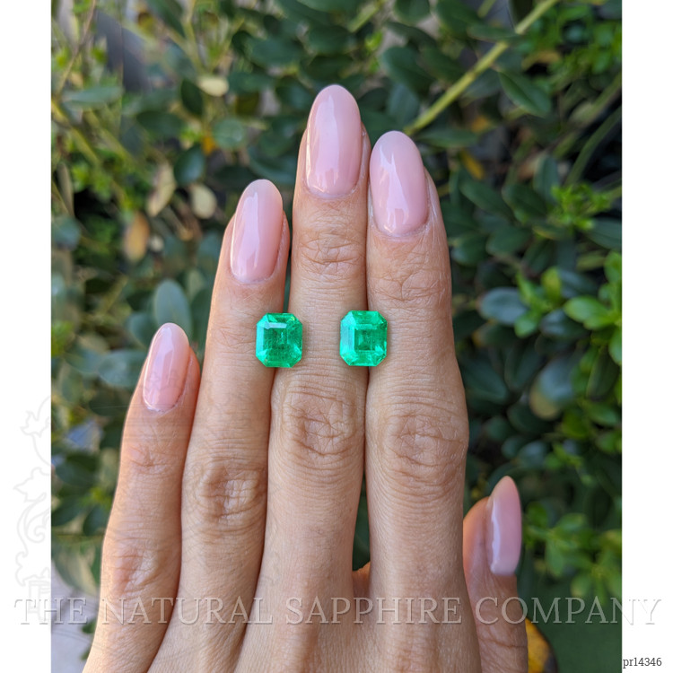 5.66 Ct.Tw. Emerald Pair from Colombia