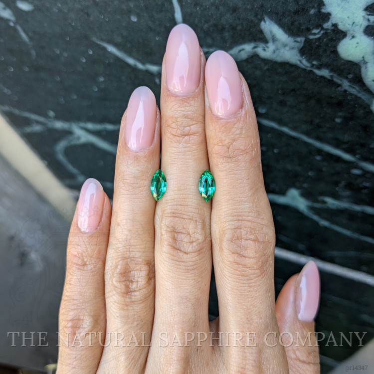 1.18 Ct.Tw. Emerald Pair from Zambia