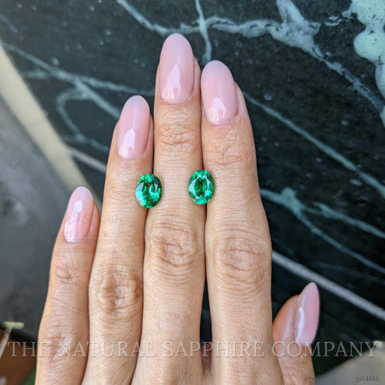 3.26 Ct.Tw. Emerald Pair from Zambia