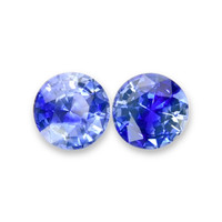1.38&nbsp;Ct.Tw.Total Carat Weight Bi Color Sapphire Pair from Ceylon (Sri Lanka) Video