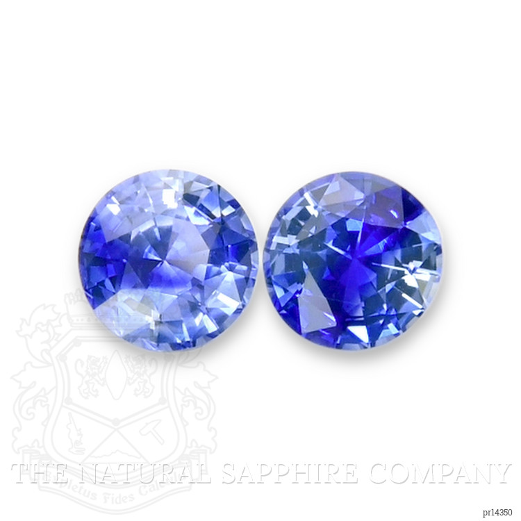 1.38 Ct.Tw. Bi Color Sapphire Pair from Ceylon (Sri Lanka)