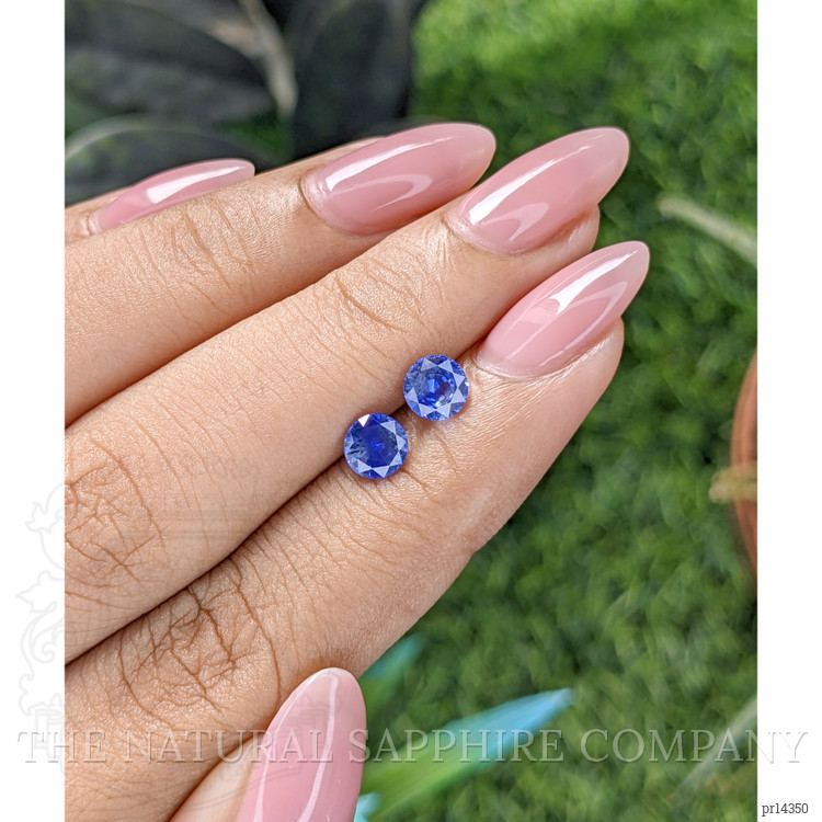 1.38 Ct.Tw. Bi Color Sapphire Pair from Ceylon (Sri Lanka)