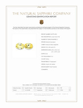 1.60&nbsp;Ct.Tw.Total Carat Weight Yellow Sapphire Pair from Ceylon (Sri Lanka) Scan Report