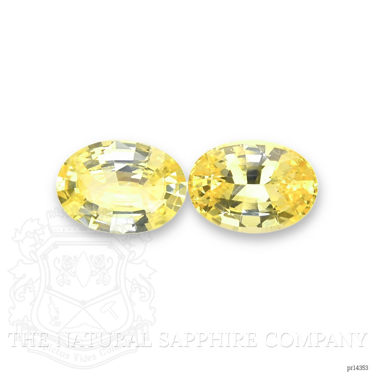 1.60 Ct.Tw. Yellow Sapphire Pair from Ceylon (Sri Lanka)