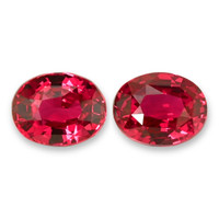 2.02 Ct.Tw.Total Carat Weight Ruby Pair from Burma (Myanmar) Video