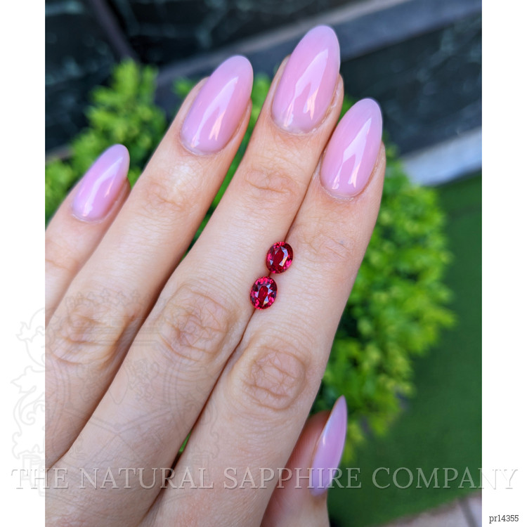 2.02 Ct.Tw. Ruby Pair from Burma (Myanmar)