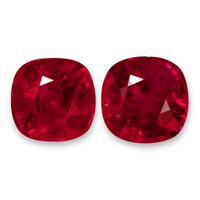 2.54&nbsp;Ct.Tw.Total Carat Weight Ruby Pair from Burma (Myanmar) Video