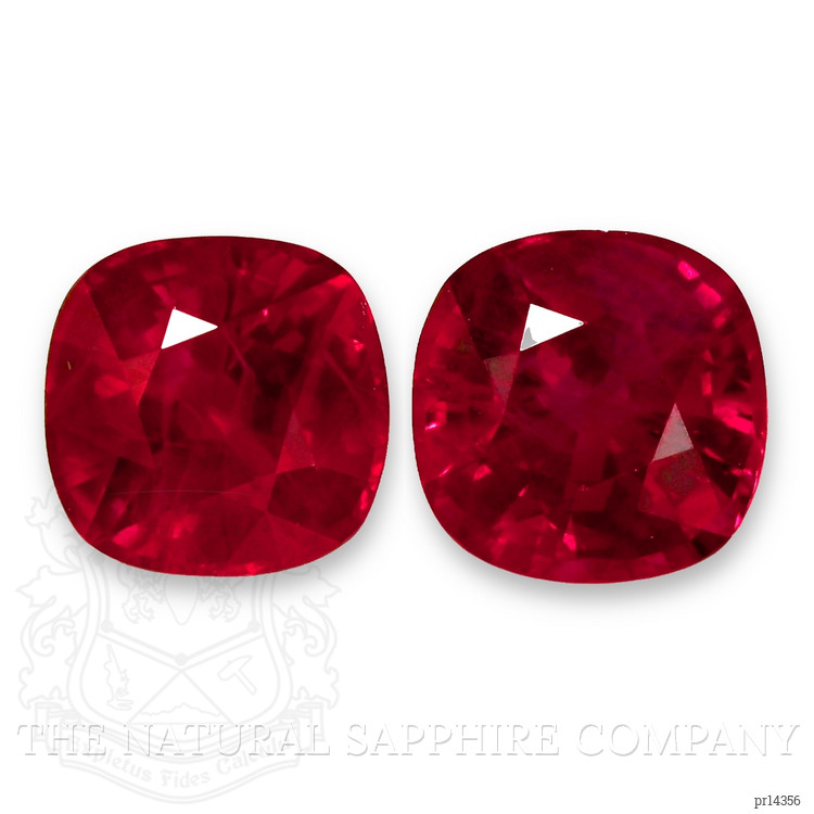 2.54 Ct.Tw. Ruby Pair from Burma (Myanmar)