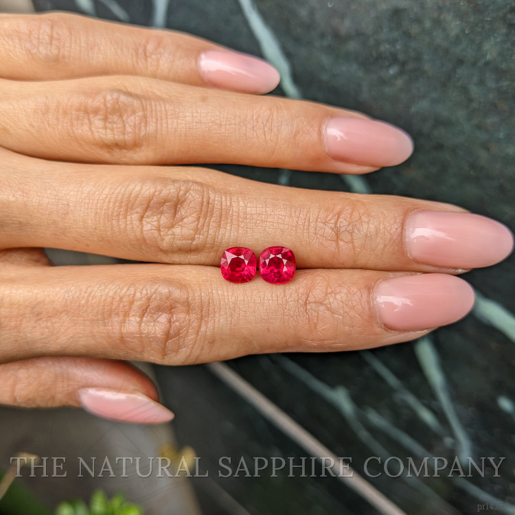 2.54 Ct.Tw. Ruby Pair from Burma (Myanmar)