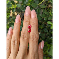 2.54&nbsp;Ct.Tw.Total Carat Weight Ruby Pair from Burma (Myanmar) Life Style