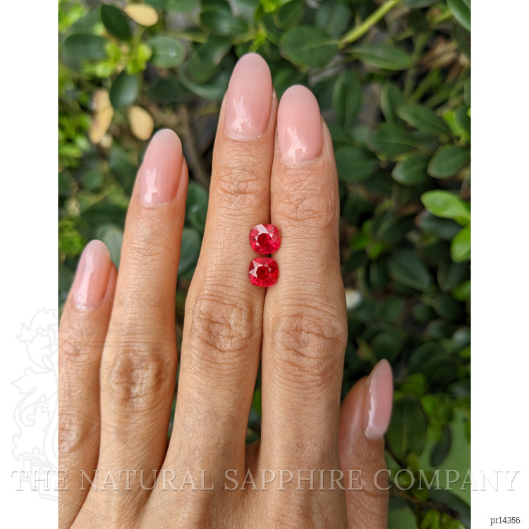 2.54 Ct.Tw. Ruby Pair from Burma (Myanmar)