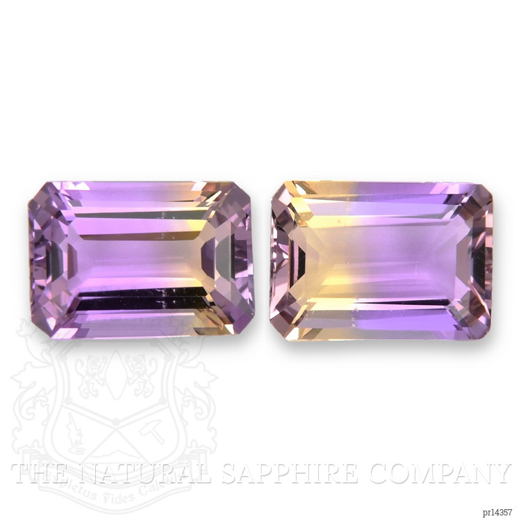 4.99 Ct.Tw. Bi Color Ametrine Pair from Bolivia