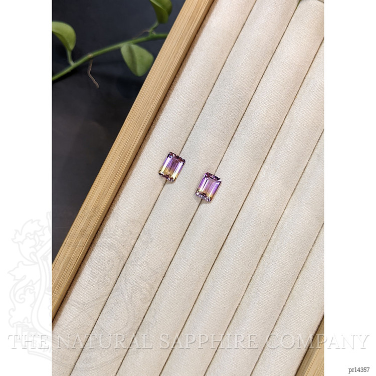 4.99 Ct.Tw. Bi Color Ametrine Pair from Bolivia