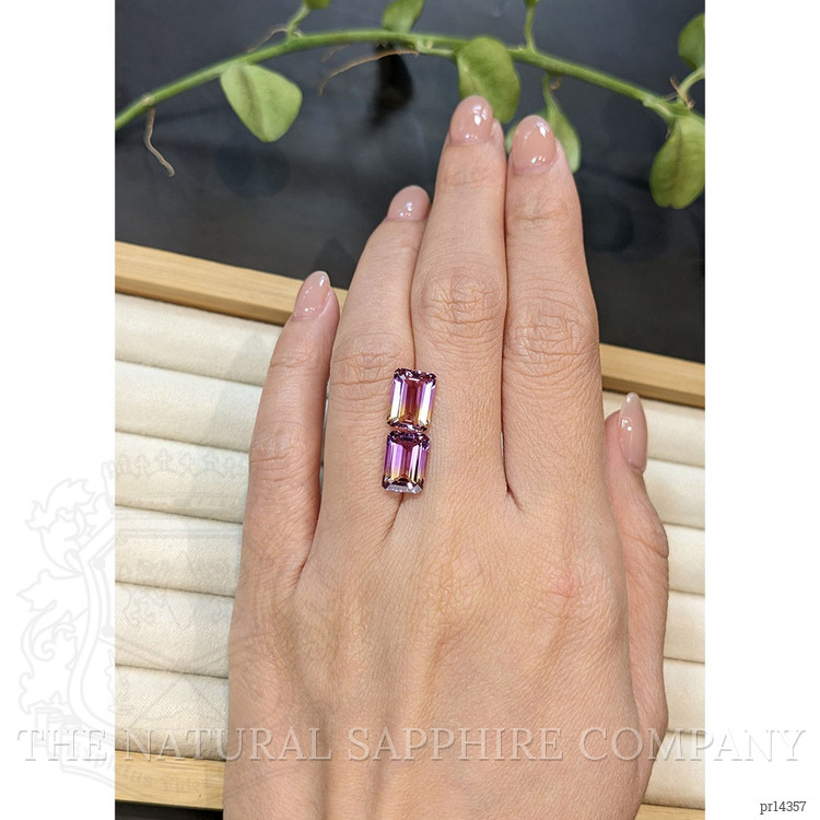 4.99 Ct.Tw. Bi Color Ametrine Pair from Bolivia