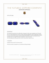 3.70&nbsp;Ct.Tw.Total Carat Weight Blue Sapphire Pair from Ceylon (Sri Lanka) Appraisal