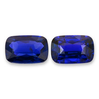 3.70&nbsp;Ct.Tw.Total Carat Weight Blue Sapphire Pair from Ceylon (Sri Lanka) Video