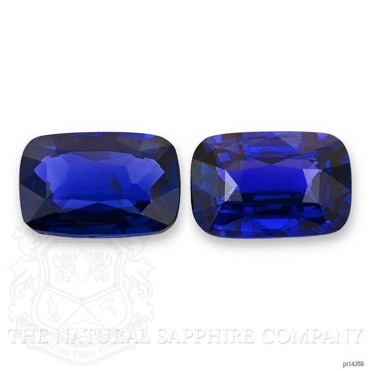 3.70 Ct.Tw. Blue Sapphire Pair from Ceylon (Sri Lanka)