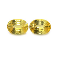 0.97&nbsp;Ct.Tw.Total Carat Weight Yellow Sapphire Pair from Ceylon (Sri Lanka) Video