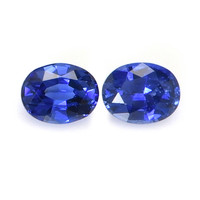 0.68&nbsp;Ct.Tw.Total Carat Weight Blue Sapphire Pair from Ceylon (Sri Lanka) Video
