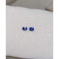 0.68&nbsp;Ct.Tw.Total Carat Weight Blue Sapphire Pair from Ceylon (Sri Lanka) Life Style