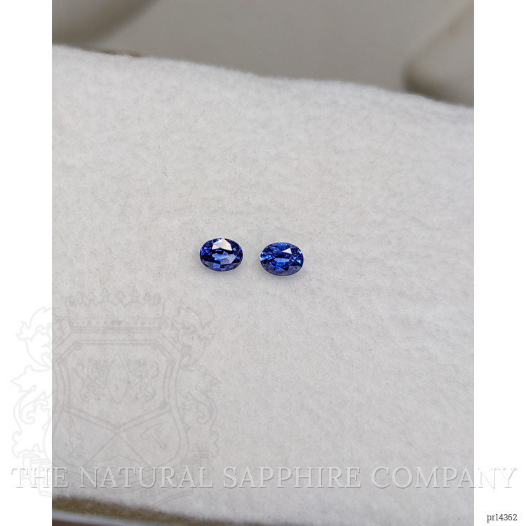 0.68 Ct.Tw. Blue Sapphire Pair from Ceylon (Sri Lanka)