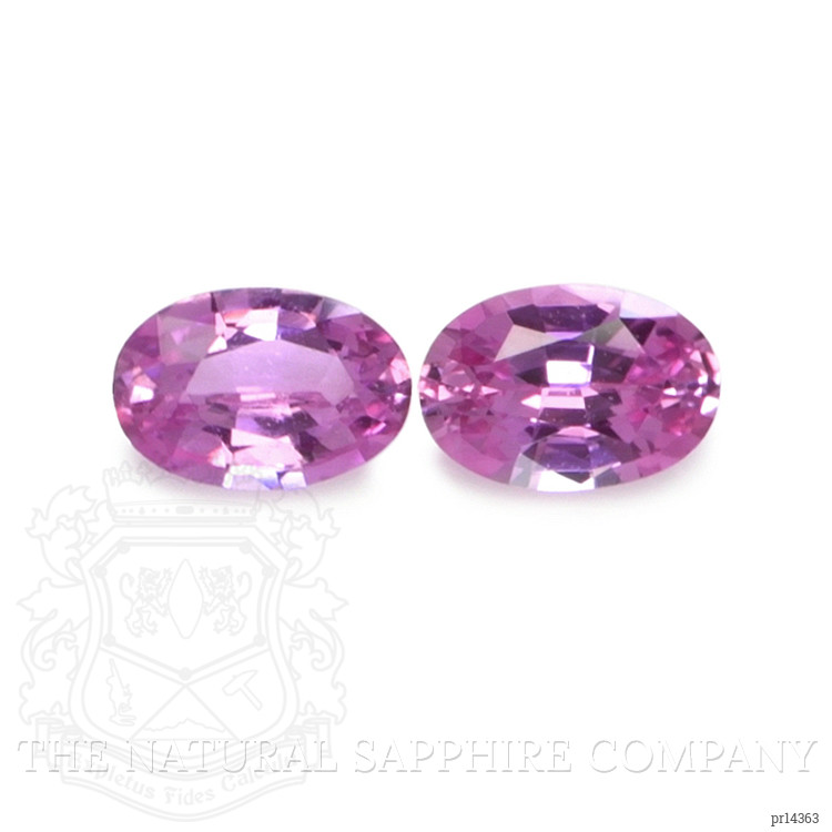 0.92 Ct.Tw. Purplish Pink Sapphire Pair from Ceylon (Sri Lanka)