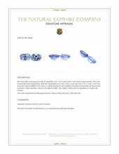 2.14&nbsp;Ct.Tw.Total Carat Weight Blue Sapphire Pair from Ceylon (Sri Lanka) Appraisal
