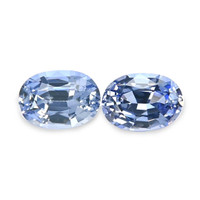 2.14&nbsp;Ct.Tw.Total Carat Weight Blue Sapphire Pair from Ceylon (Sri Lanka) Video