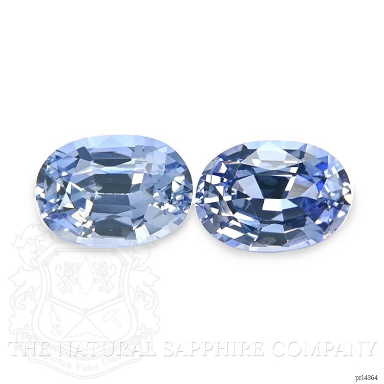 2.14 Ct.Tw. Blue Sapphire Pair from Ceylon (Sri Lanka)