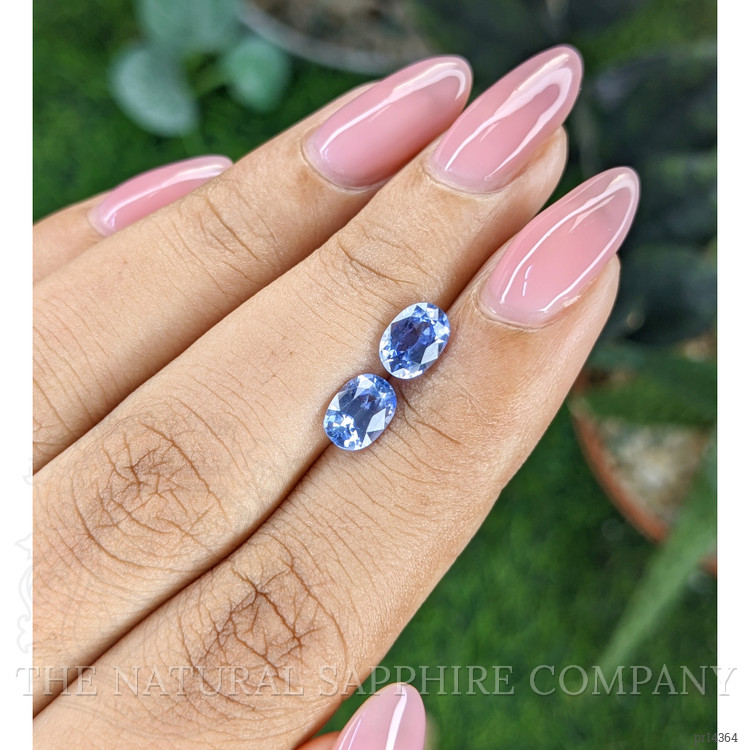 2.14 Ct.Tw. Blue Sapphire Pair from Ceylon (Sri Lanka)