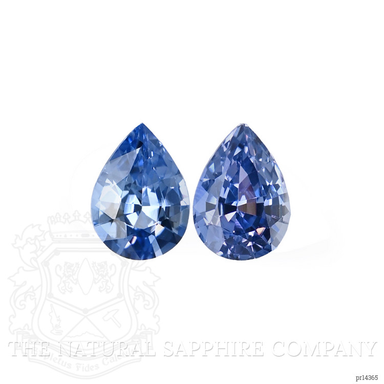 1.68 Ct.Tw. Blue Sapphire Pair from Ceylon (Sri Lanka)
