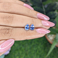 1.68 Ct.Tw.Total Carat Weight Blue Sapphire Pair from Ceylon (Sri Lanka) Life Style
