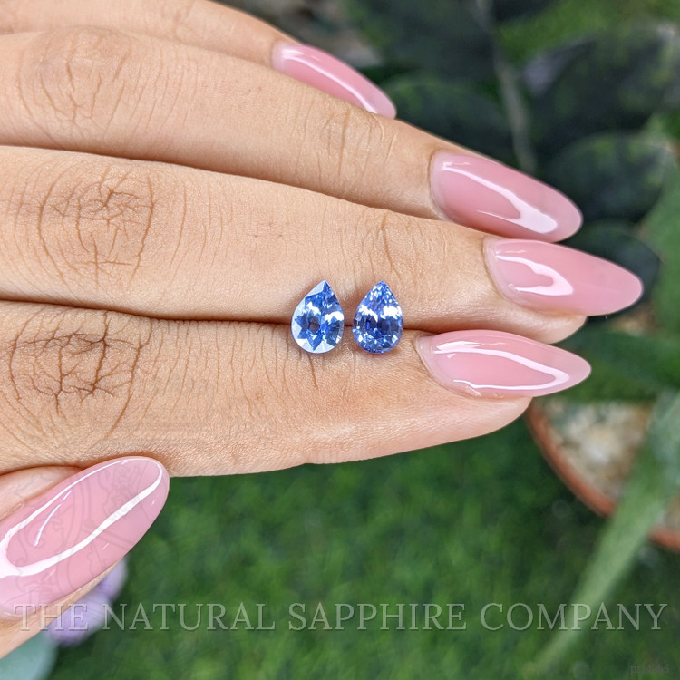 1.68 Ct.Tw. Blue Sapphire Pair from Ceylon (Sri Lanka)