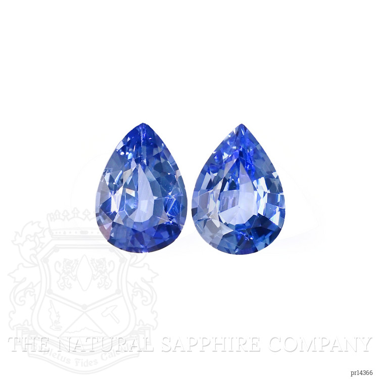 1.63 Ct.Tw. Blue Sapphire Pair from Ceylon (Sri Lanka)