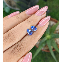 1.63 Ct.Tw.Total Carat Weight Blue Sapphire Pair from Ceylon (Sri Lanka) Life Style