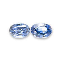 2.18 Ct.Tw.Total Carat Weight Blue Sapphire Pair from Ceylon (Sri Lanka) Video