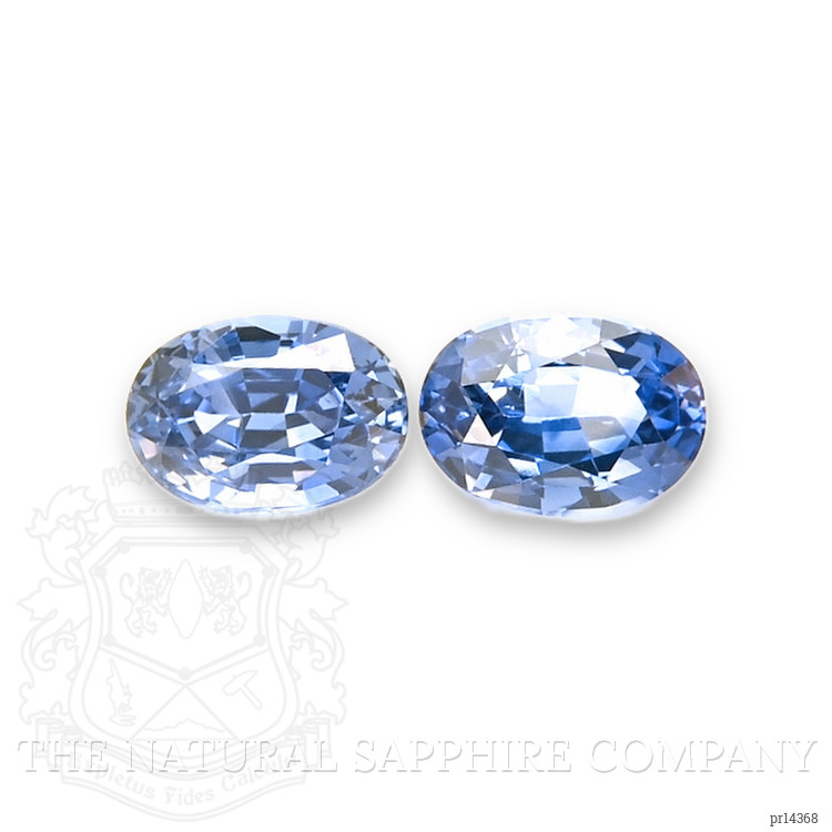 2.18 Ct.Tw. Blue Sapphire Pair from Ceylon (Sri Lanka)