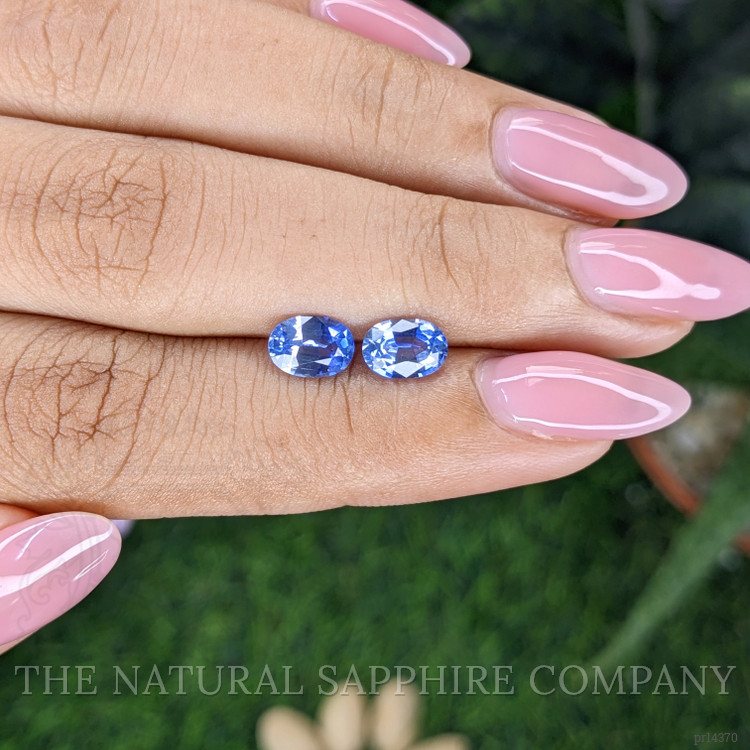 1.78 Ct.Tw. Blue Sapphire Pair from Ceylon (Sri Lanka)