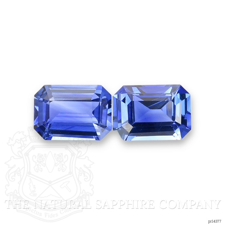 2.18 Ct.Tw. Blue Sapphire Pair from Ceylon (Sri Lanka)