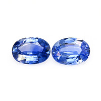1.87&nbsp;Ct.Tw.Total Carat Weight Blue Sapphire Pair from Ceylon (Sri Lanka) Video