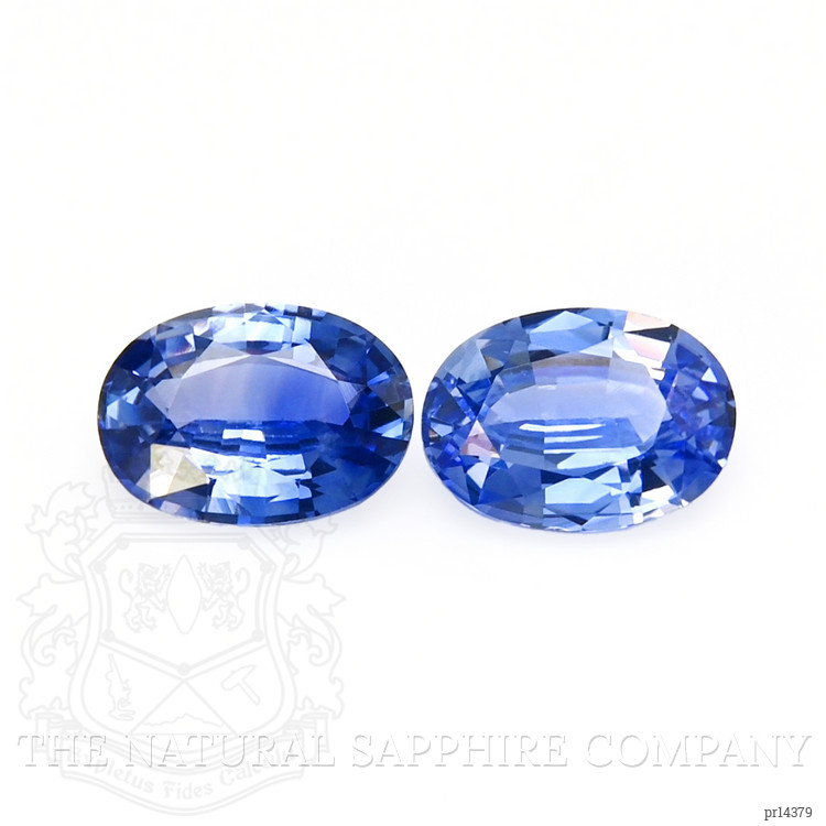 1.87 Ct.Tw. Blue Sapphire Pair from Ceylon (Sri Lanka)