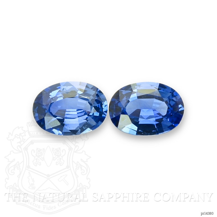 1.73 Ct.Tw. Blue Sapphire Pair from Ceylon (Sri Lanka)