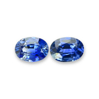 2.29&nbsp;Ct.Tw.Total Carat Weight Blue Sapphire Pair from Ceylon (Sri Lanka) Video
