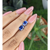 2.29&nbsp;Ct.Tw.Total Carat Weight Blue Sapphire Pair from Ceylon (Sri Lanka) Life Style