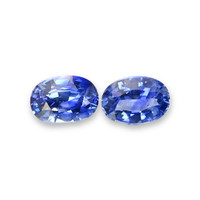 1.95 Ct.Tw.Total Carat Weight Blue Sapphire Pair from Ceylon (Sri Lanka) Video
