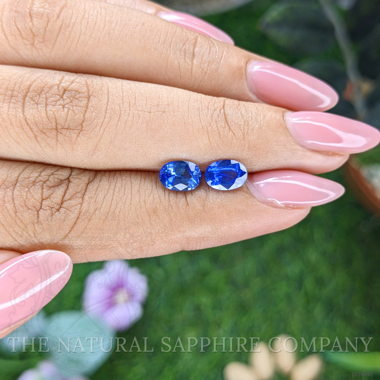 1.88 Ct.Tw. Blue Sapphire Pair from Madagascar