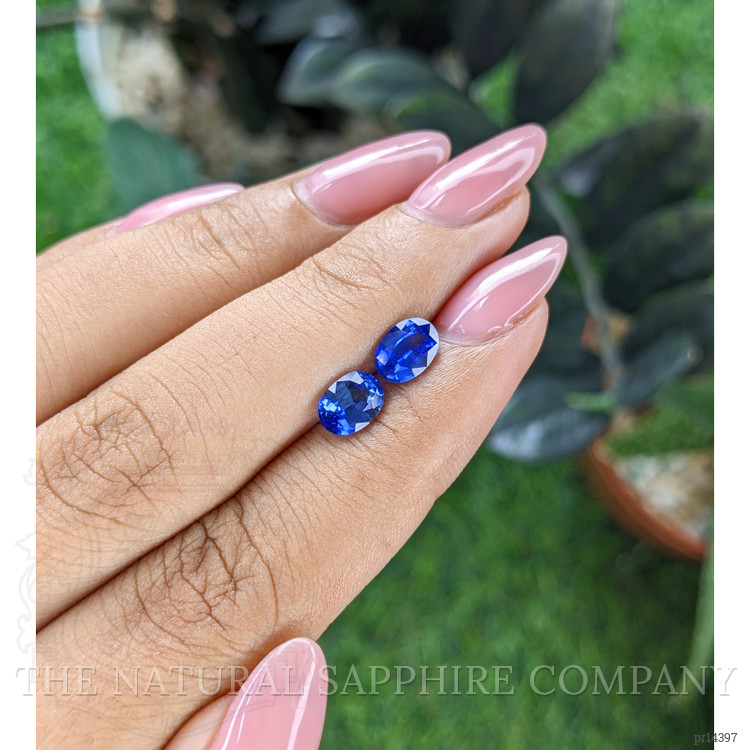 1.88 Ct.Tw. Blue Sapphire Pair from Madagascar