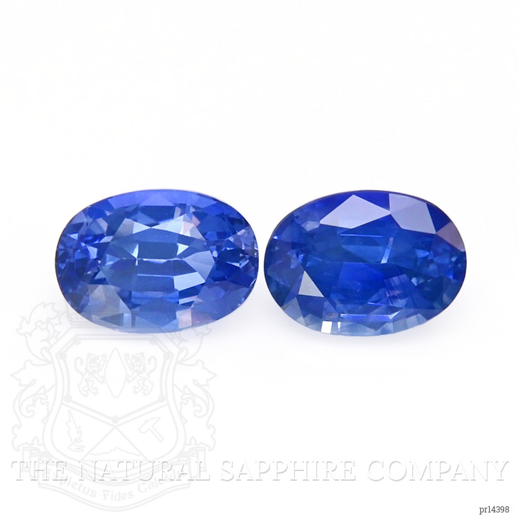 2.32 Ct.Tw. Blue Sapphire Pair from Ceylon (Sri Lanka)